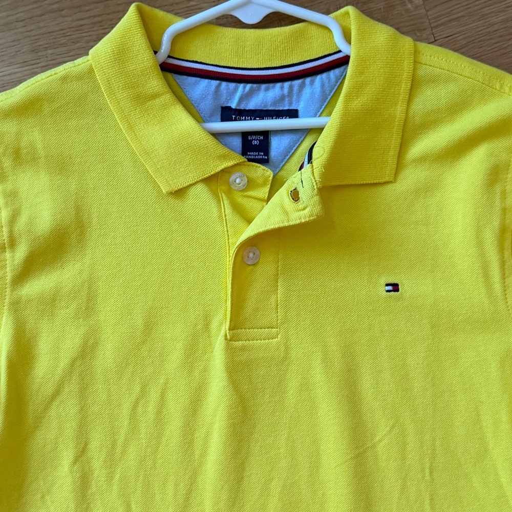 Tommy Hilfiger Kids Yellow Polo Shirt NWT! - Picture 5 of 6